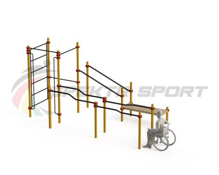 Купить Спортивный комплекс для инвалидов-колясочников WRK-D16_76mm в Пудоже 